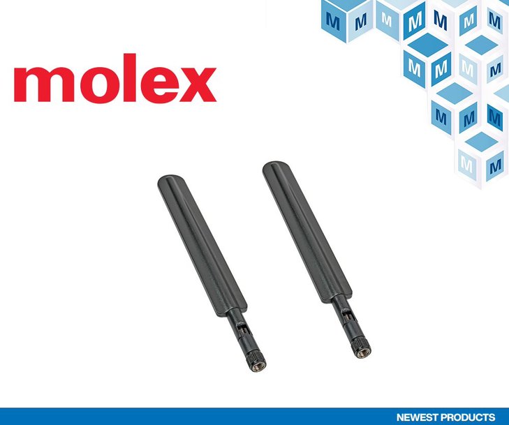 Mouser Electronics bietet ab sofort 5G- und LTE-Hochleistungs-Außenantennen von Molex